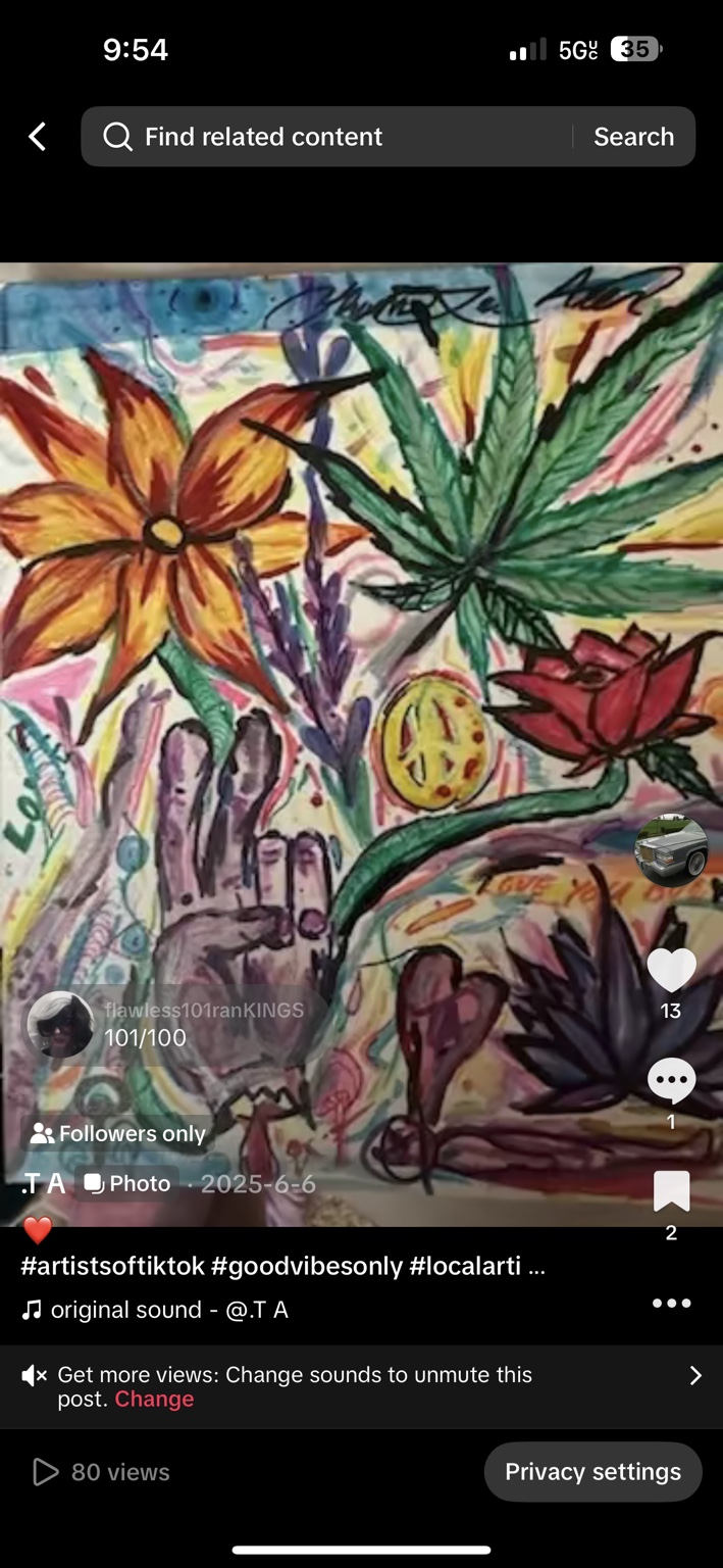 Hand flower and organic-symbol composition